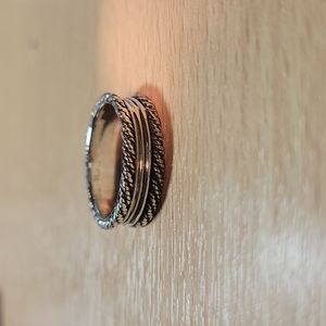 Rope Design Sterling Silver Ring